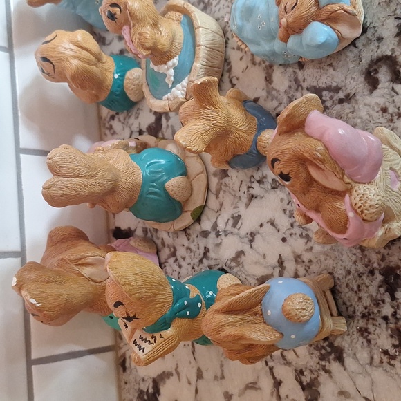 🐰 Pepi Ware set of 14 collectible rabbit figurines from the 70s - Picture 13 of 17